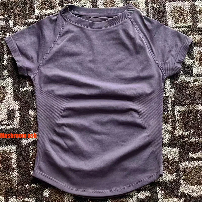 Quick Dry Women's Workout Shirts Short Sleeve Gym