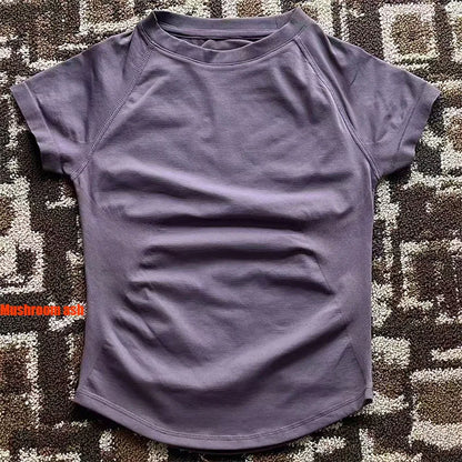 Quick Dry Women's Workout Shirts Short Sleeve Gym