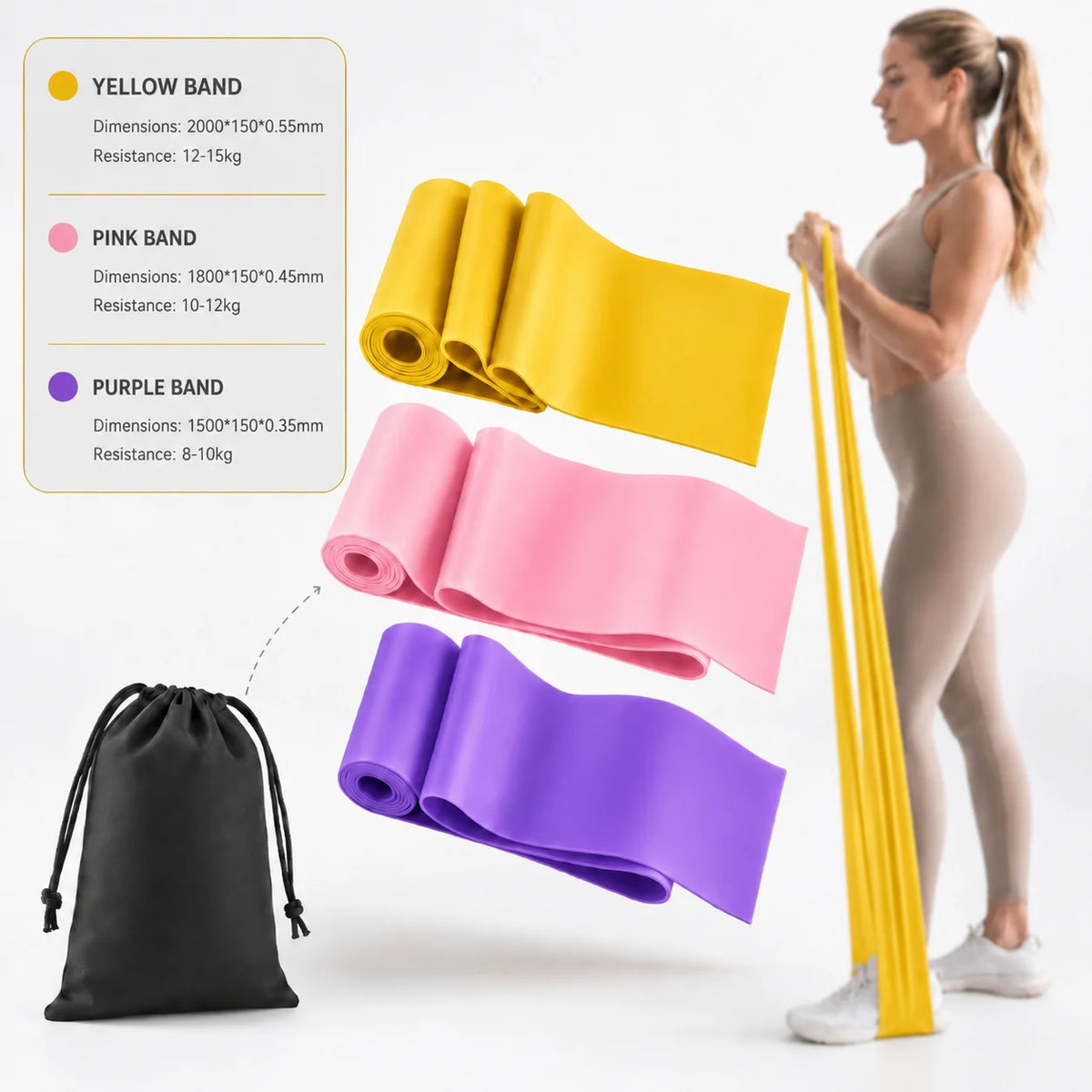 Yoga Resistance Band Multifunctional Fitness Elastic Bands