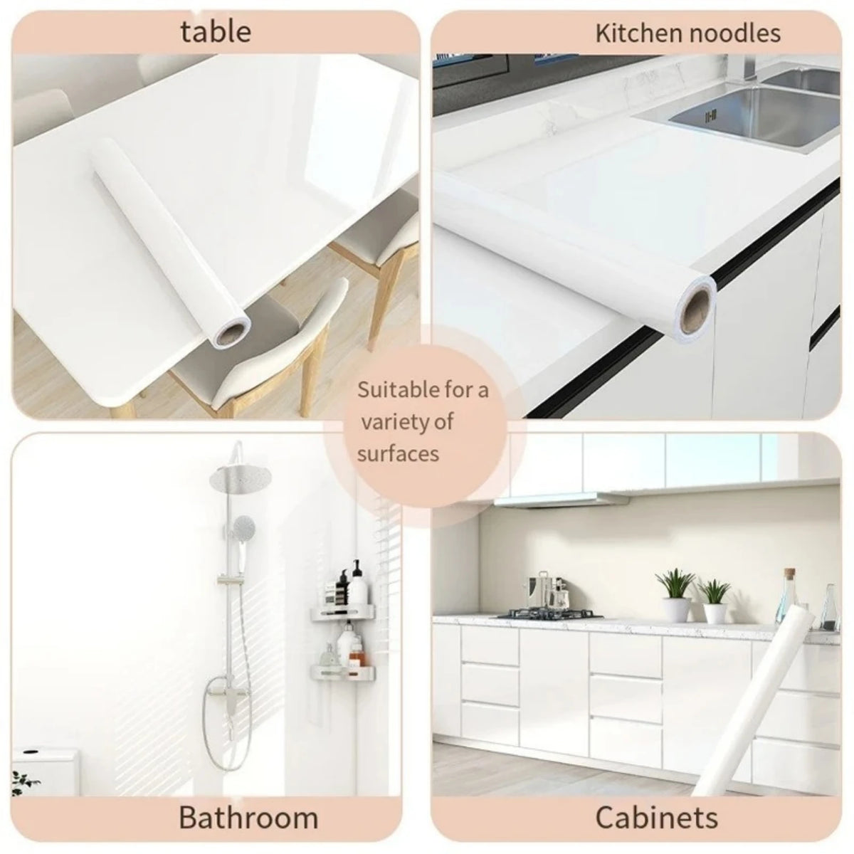 Marble Kitchen Oil-Proof Film Proof Self-Adhesive Wallpaper