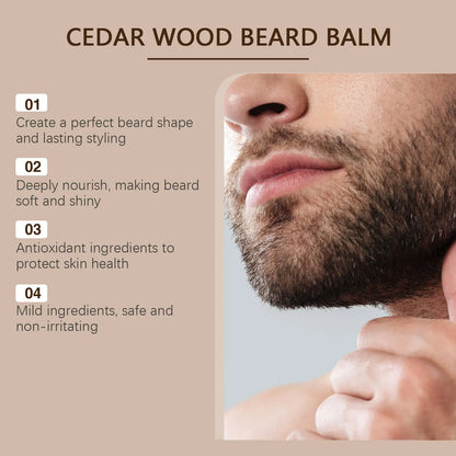 East Moon Men's Beard Wax Care Improve Smooths