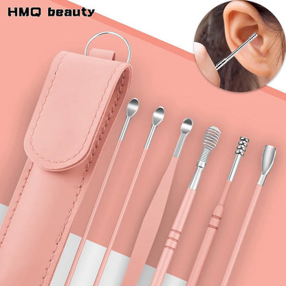 Stainless Steel Ear Cleaner Portable Ear Spoons Spiral