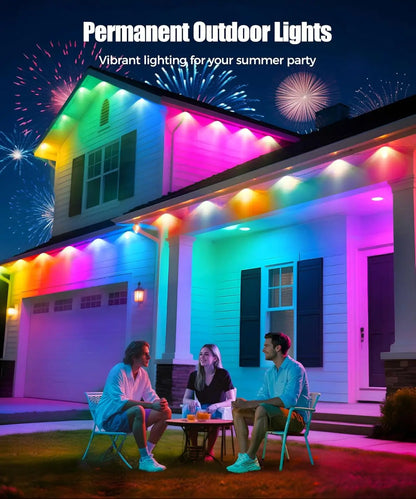 LED Permanent Outdoor Lights IP65 Waterproof RGBIC Eave Lights