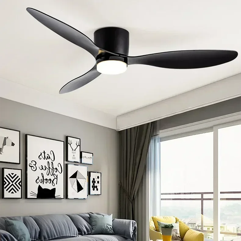 Modern LED Ceiling Fan Lights, Low Floor Decorative Lights