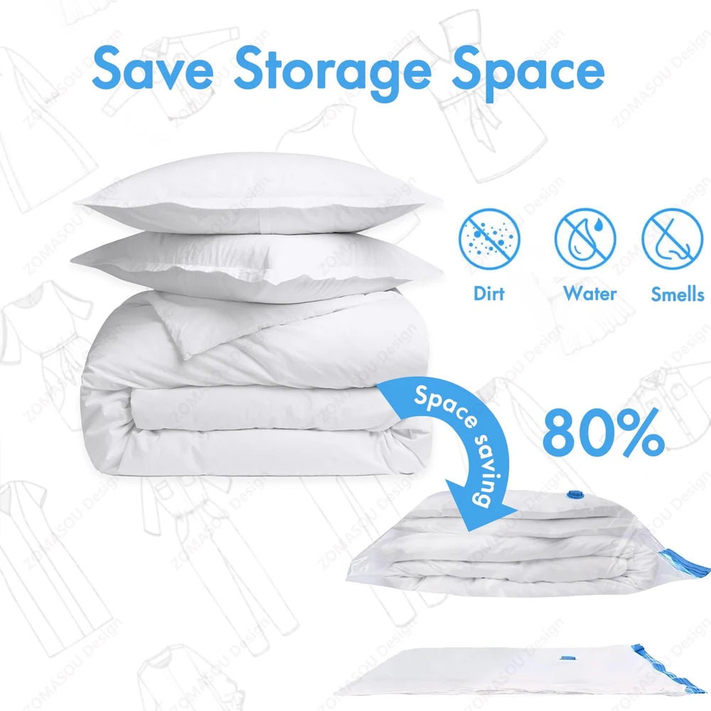 Reusable Vacuum Storage Sealing Bags with Hand Pump