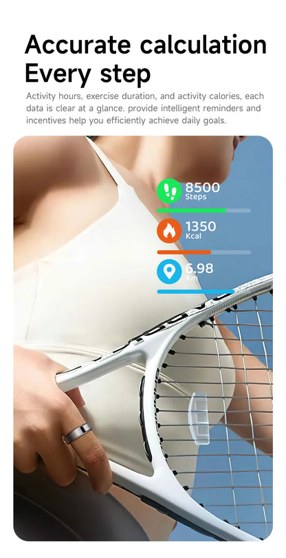 New Smart Ring Heart Rate Blood Pressure Sleep Monitoring