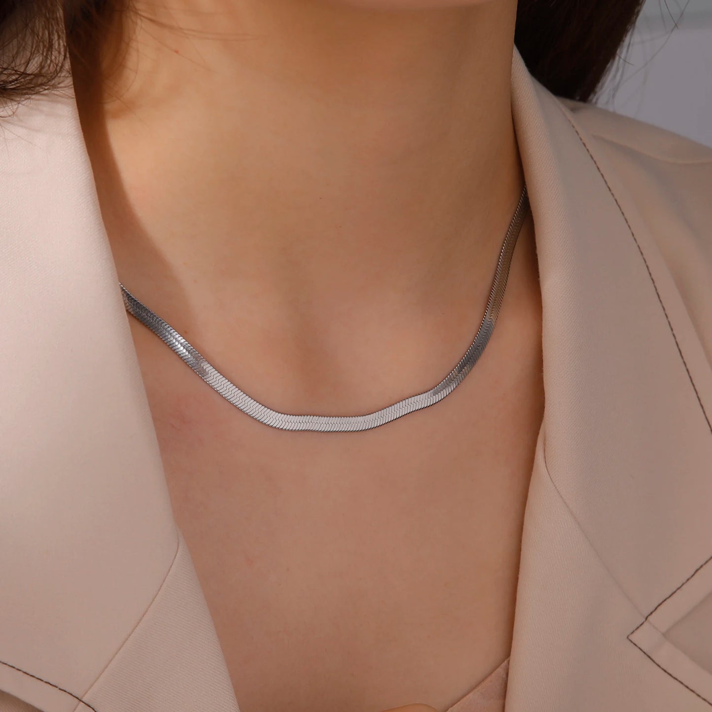 Skyrim Stainless Steel Snake Chain Necklace Trend Jewelry