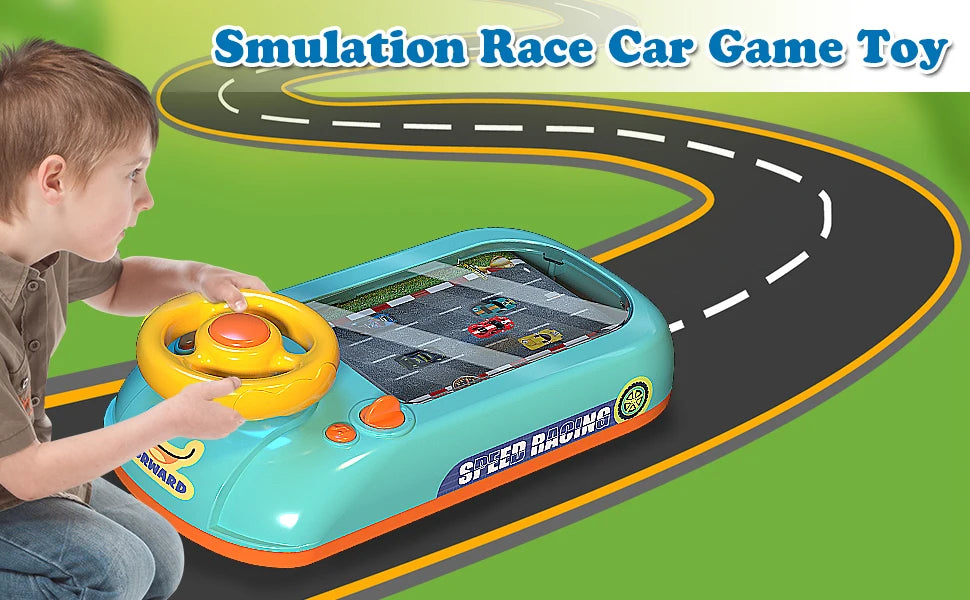 Racing Car Steering Wheel Driving Adventure Game Toy