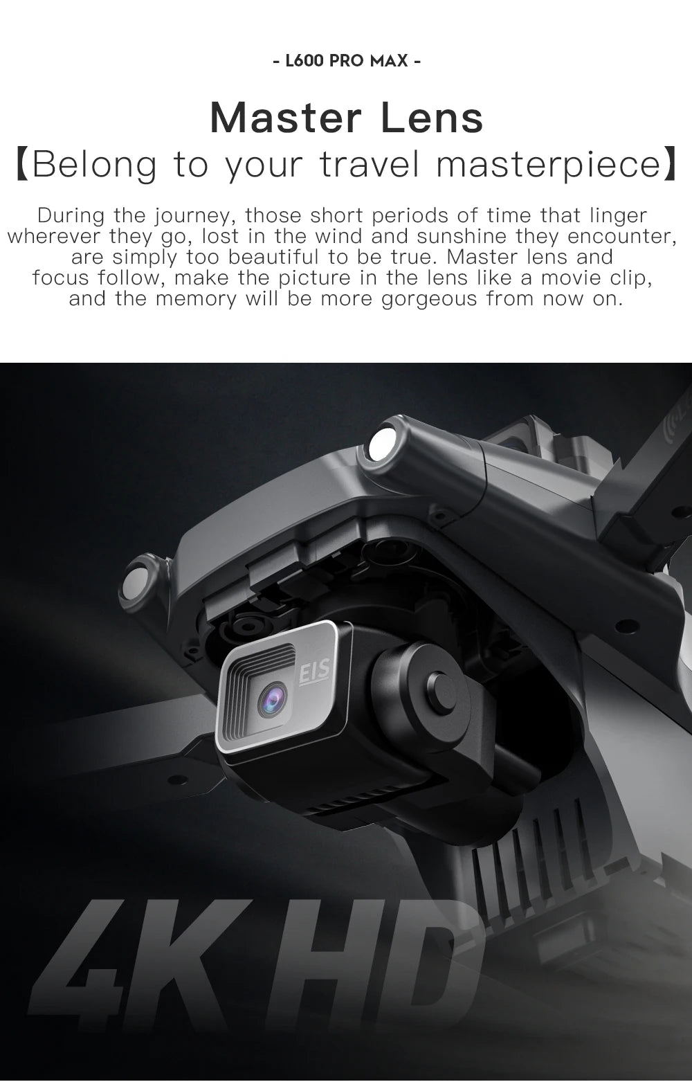 New L600 PRO MAX/PRO GPS Drone 5KM 4K Professional