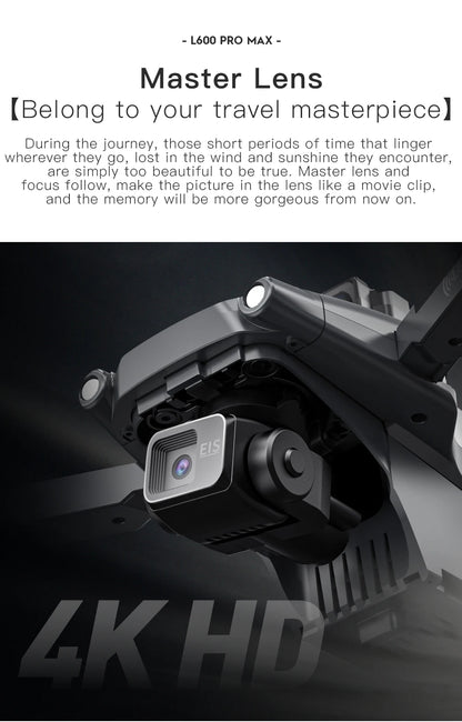 New L600 PRO MAX/PRO GPS Drone 5KM 4K Professional