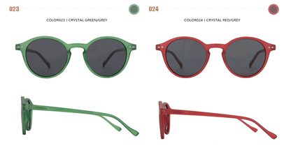 Retro Circular Polarized Sunglasses Vintage