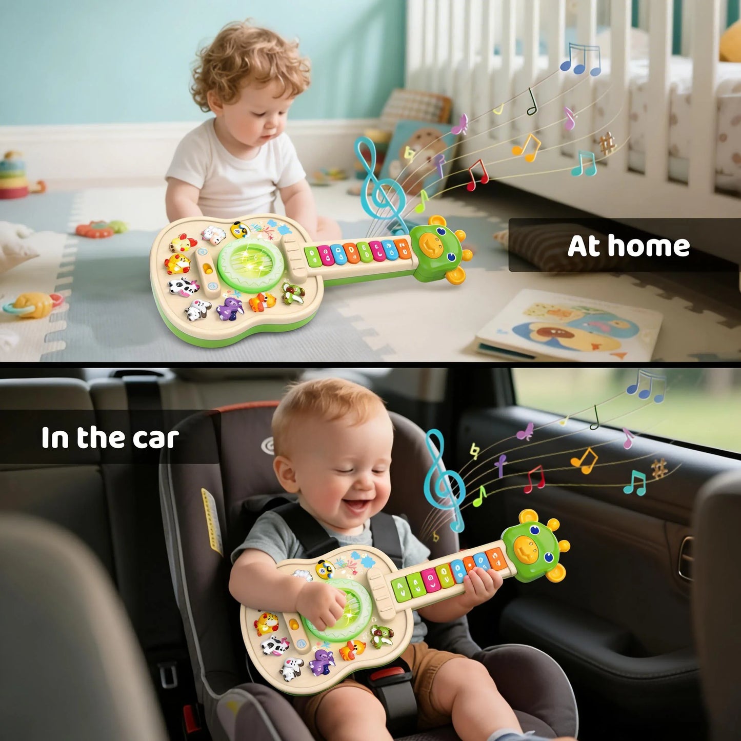 Children's Electronic Guitar Baby Piano with Animal Sounds