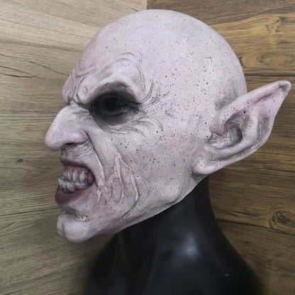 Nosferatu Grey Vampire Latex Scary Halloween Mask Terror