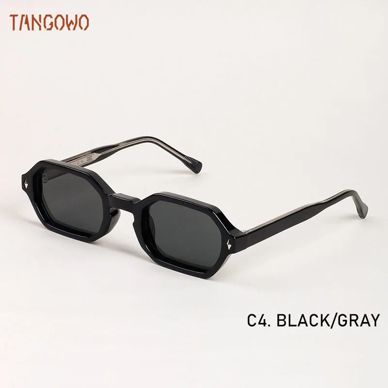 TANGOWO New Fashion Polygon Punk Sunglasses Luxury Brand