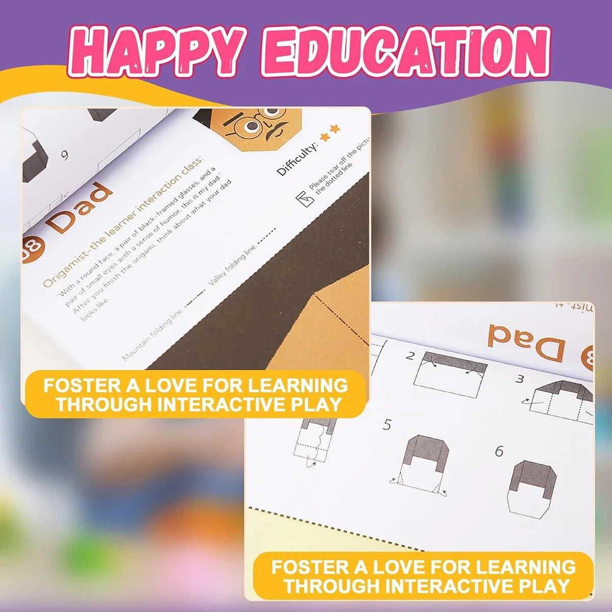 Origami Kit with 30/96 Sheets Paper & Guide Book