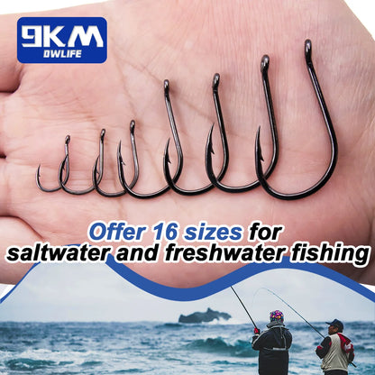 9KM Iseama Fishing Hooks 50~200Pcs Carp Hook Saltwater