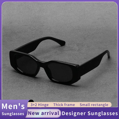 New Black Classic Retro Designer Branded Concave Sunglasses