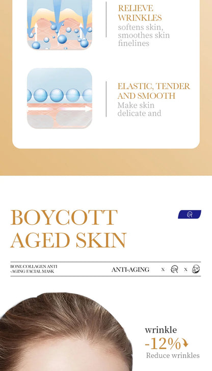 Collagen Anti Wrinkle Facial Mask Anti Aging Fade Fine Lines