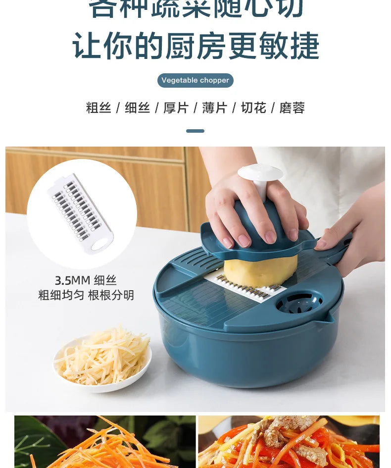 Multifunctional Vegetable Grater Slicer Kitchen Gadget