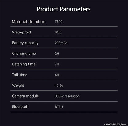 Smart Translation Glasses AI Smart Bluetooth Glasses