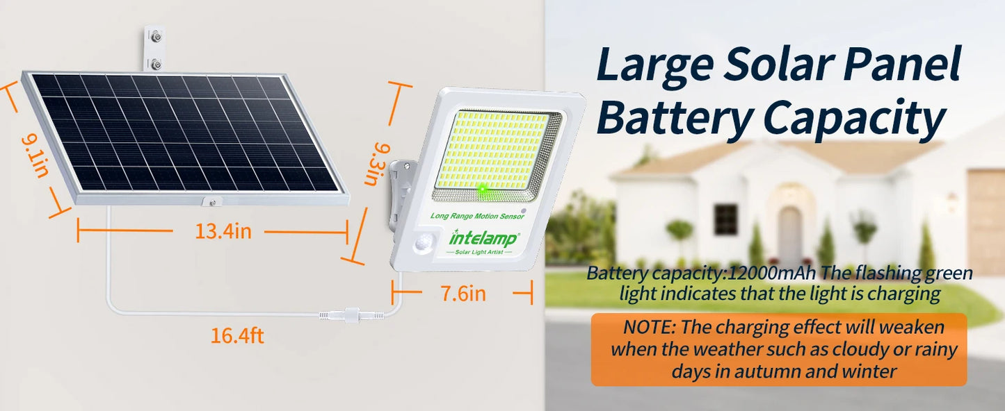 Solar Light for Outdoor Solar Lamp Sunlight Motion Sensor