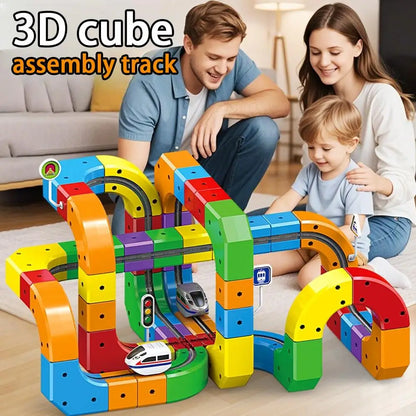 Magical Track Train USB Rechargeable 3D Building Tracks