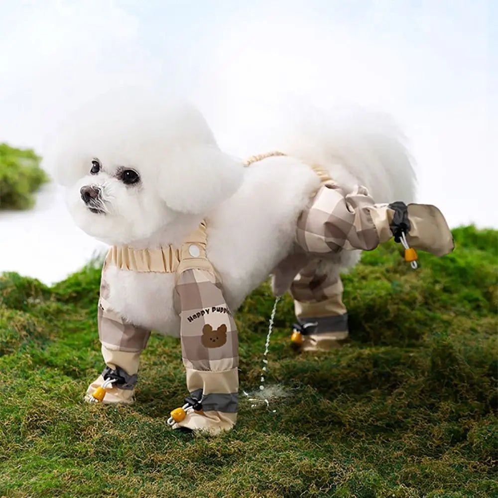 Reflective Stripe Pet Strolling Going Out Pants Adjustable
