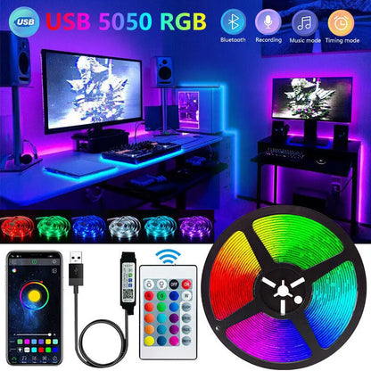 Bluetooth LED Strip Lights Smart SMD 5050 APP Remote Control