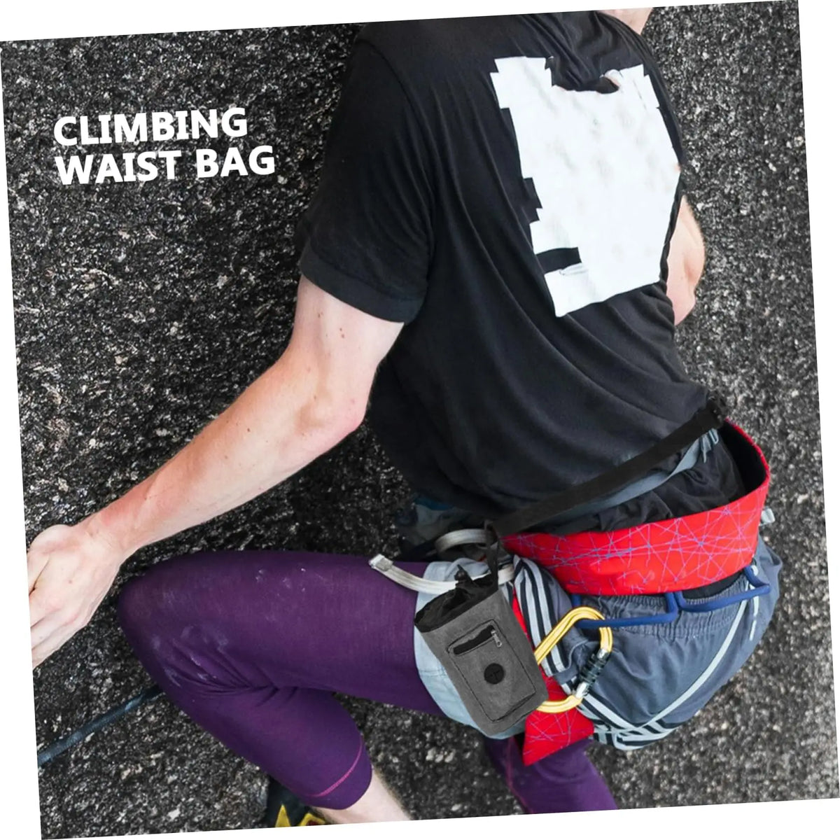 Drawstring Chalk Bag Adjustable Storage Pouch Magnesium