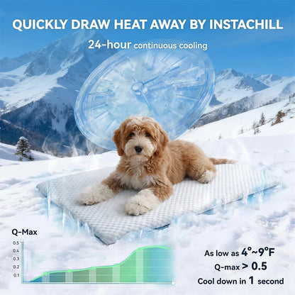 New Summer Ice Silk Cooling Pet Mat Thick Breathable Bed