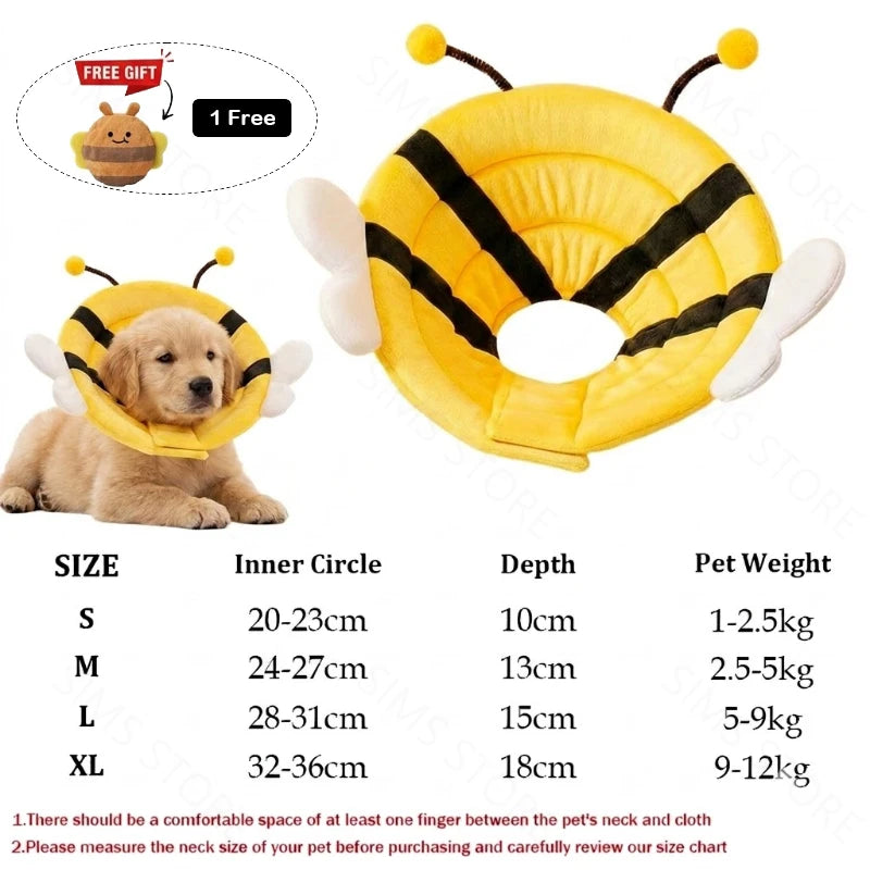 Soft Elizabeth Recovery Collar for Cats Dogs - Anti-Lick Bite Protection Cone