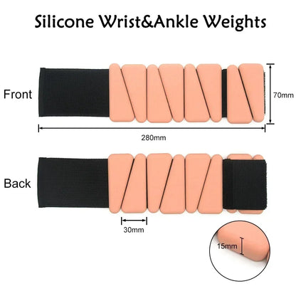 1/2lbs Wrist Weights Yoga Fitness Exercise Triangle Silicone Adjustable
