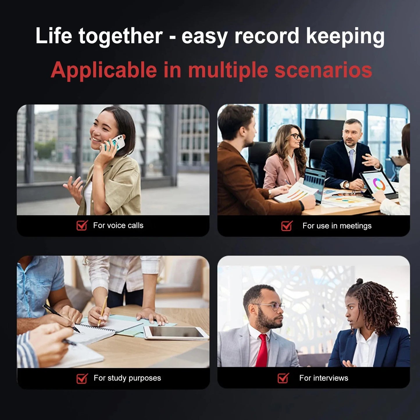 AI Voice Recorder, AI Notetaking Device for Meetings