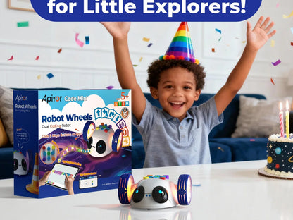 Apitor Mini Robot Wheels Coding Robot Toys Screen