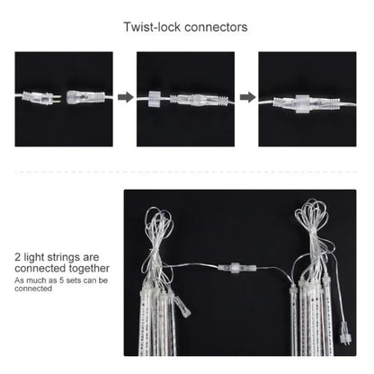 Outdoor LED Meteor Shower Lights Falling Rain Drop