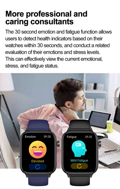New AI Diagnosis Blood Lipids Body composition Test Smart Watch