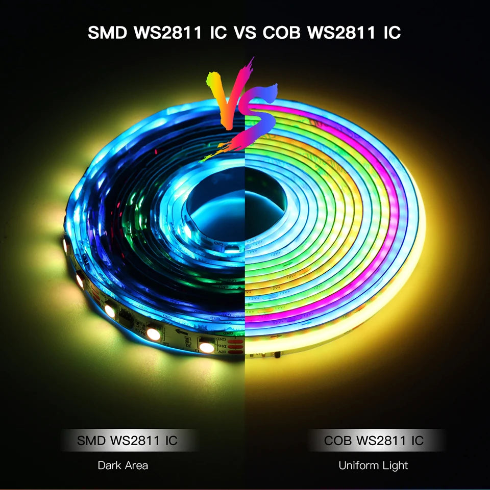 RGB LED Strip Light Addressable SPI Dream Flexible Ribbon Tape