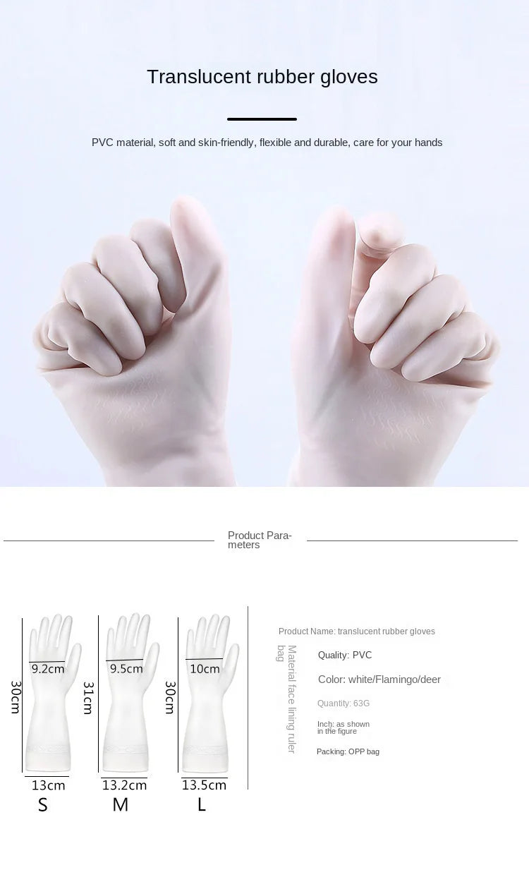 Waterproof Rubber Latex Housework Cleaning Gloves