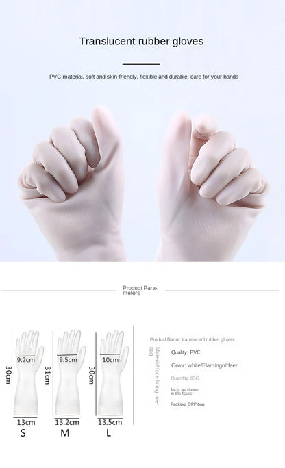 Waterproof Rubber Latex Housework Cleaning Gloves