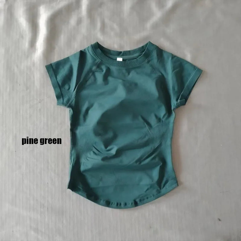 Quick Dry Women's Workout Shirts Short Sleeve Gym