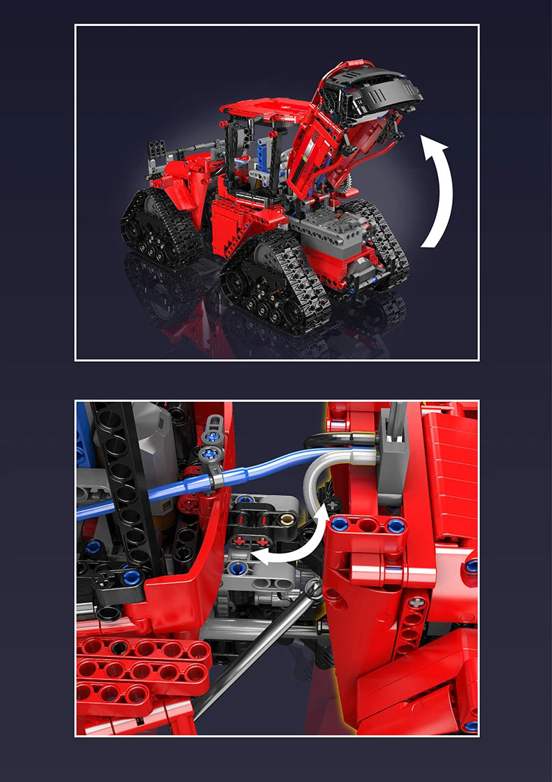 King 18020 Technical Car Toys Pneumatic Crawler Tractor