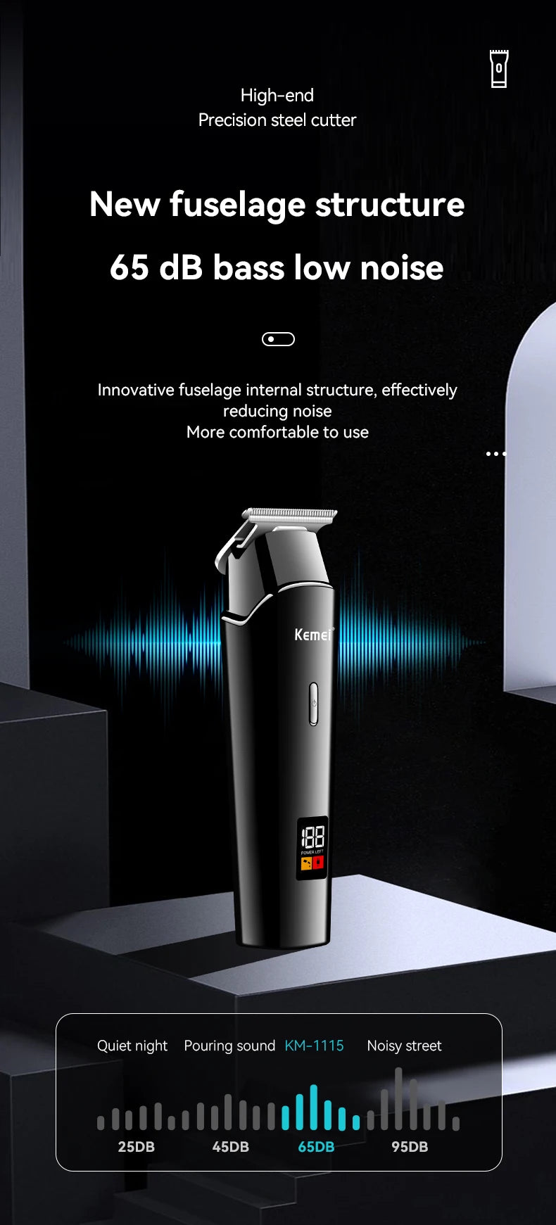 Kemei professional Hair & Beard Trimmer For Men