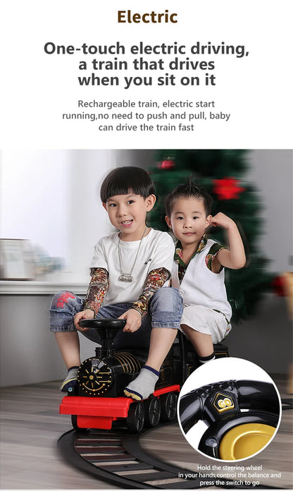 Kids Train Riding Toy Ailway Classical Electric Model