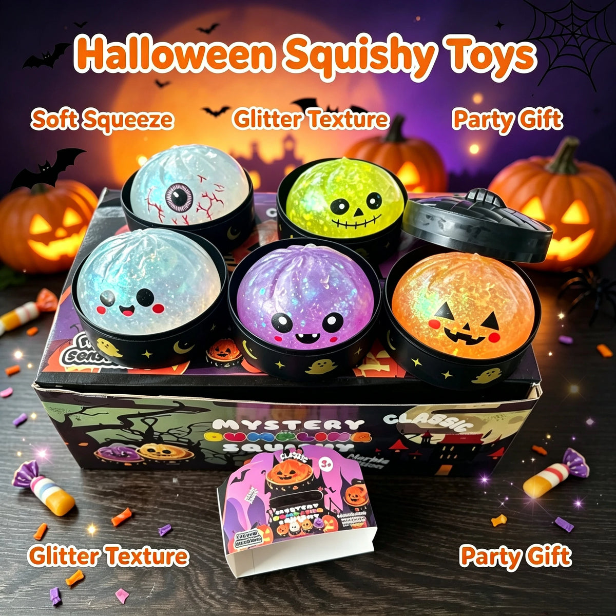 Halloween Dumpling Squeeze Squishy Toy Fidget Toy