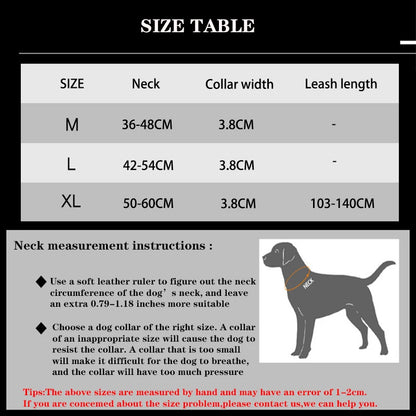 Pet Dog Collar Leash Set Nylon Material Durable Dog Collar
