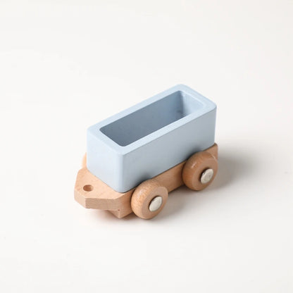Wooden Birthday Train Toy Simulated Train Toy Model