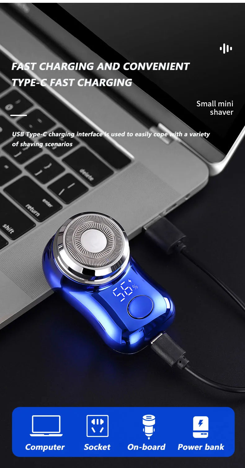 Mini Electric Shaver for Men Portable Beard Shavers