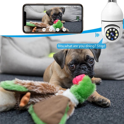 1080P HD E27 Bulb Surveillance Camera Anti-theft Outdoor
