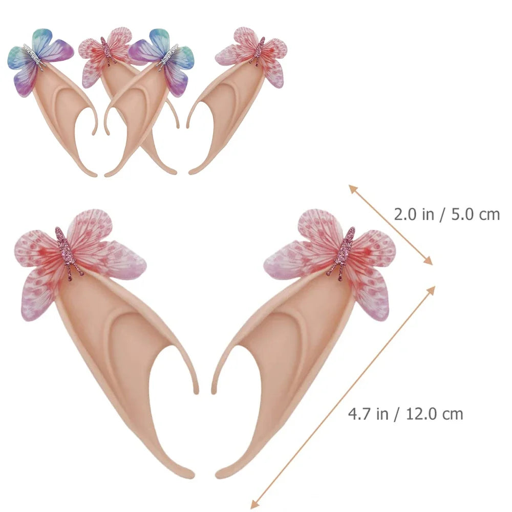 Latex Elf False Ears Fairy Angel Butterfly Ears