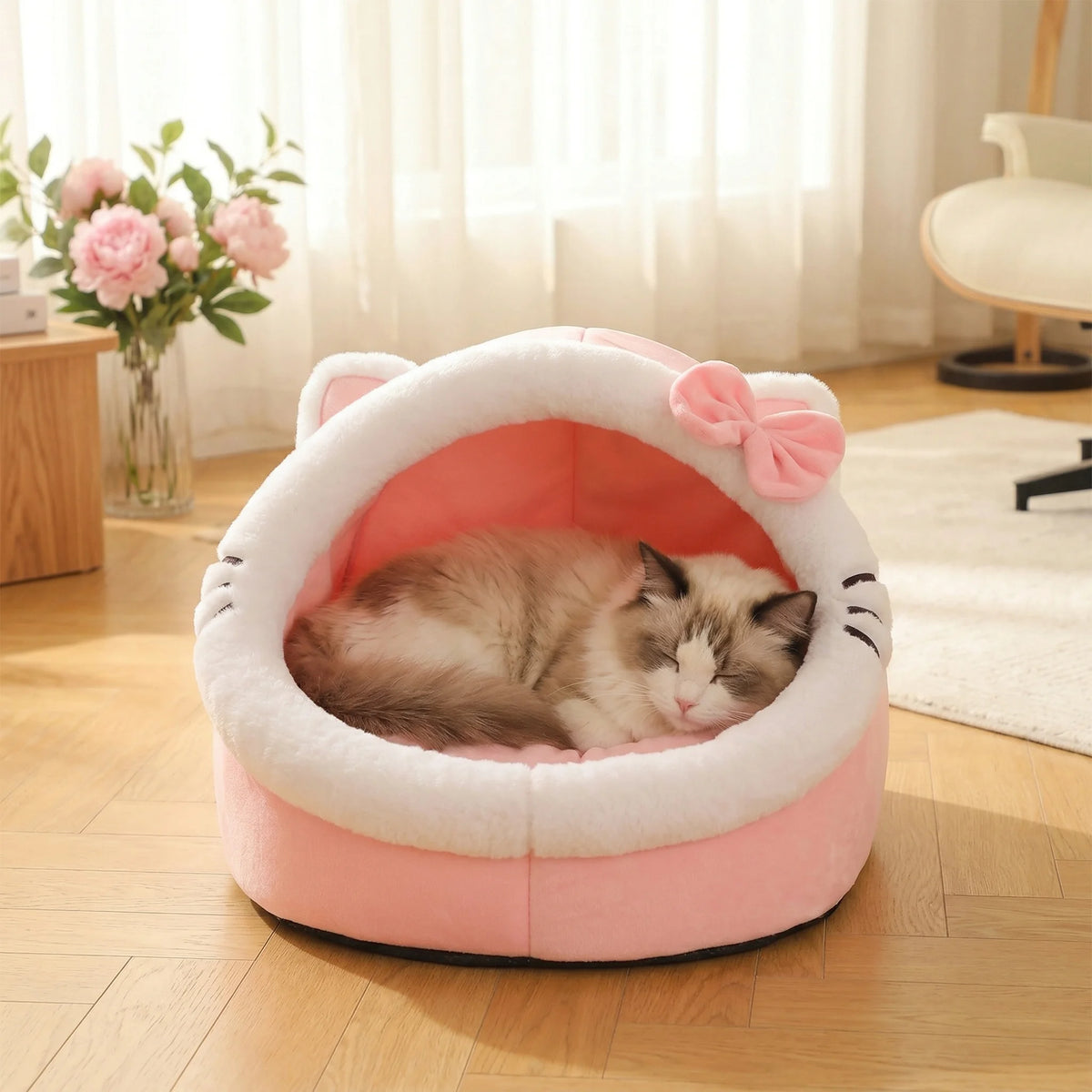 Cute And Soft Cat House Super Cat Bed Warm Deep Sleep Comfort